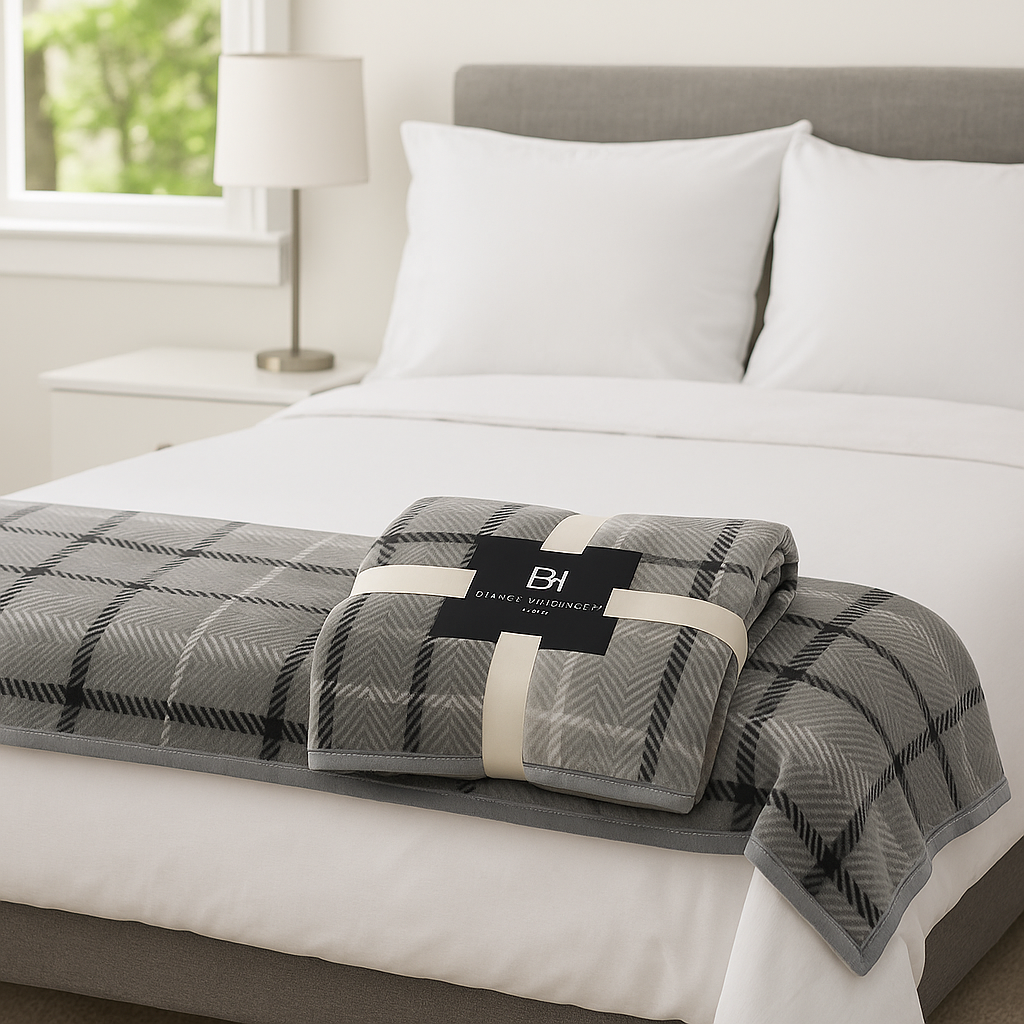 Manta Coralina Suave Premium BIG SQUARE 135x180 Gris