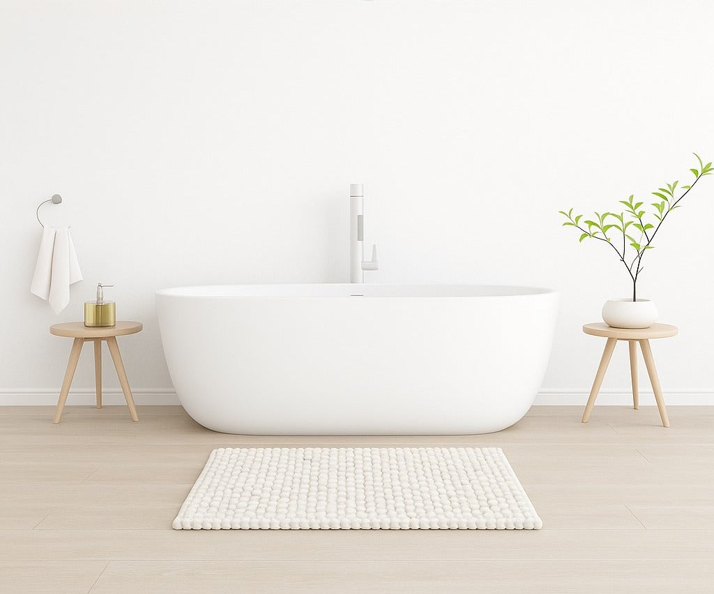Tappeto multifunzione Pompom – 50x80 cm – Morbido e antiscivolo