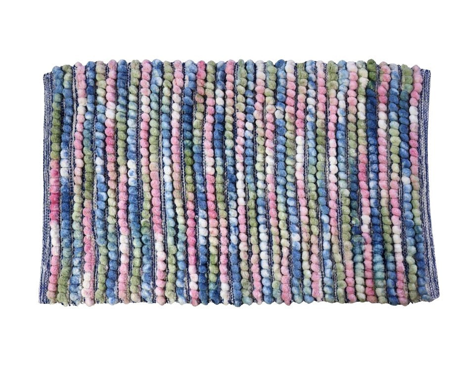 Tappeto multifunzione Pompom – 50x80 cm – Morbido e antiscivolo
