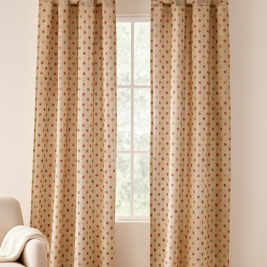 Cortinas con trabillas 140x260cm | Interior y exterior | Algodón & Poliéster