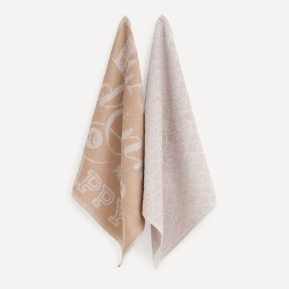 Set de 2 Paños de Cocina Decorativos Vintage  Diseño Campestre