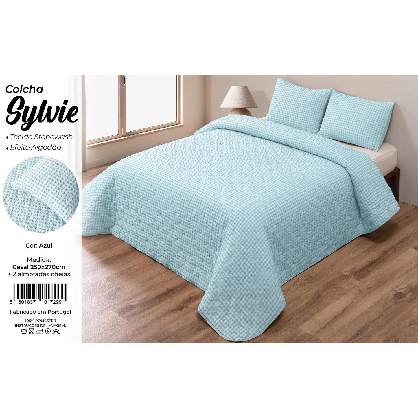 Colcha Sylvie - Incluye Juego 2 cojines rellenos