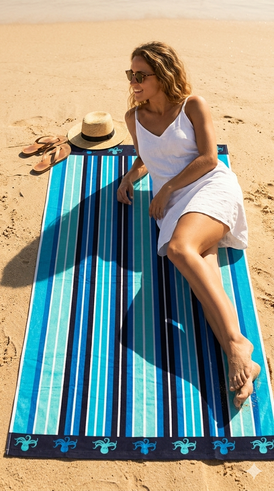 Toalla de piscina XXL 100x180cm | Suave, absorbente y colorida | Lorena Hogar varios modelos)