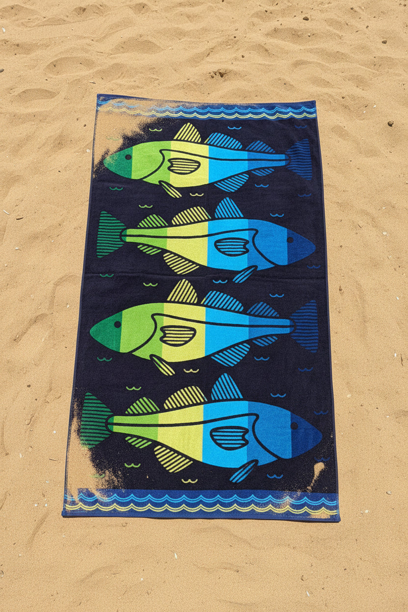 Serviette de piscine XXL 100 x 180 cm | Douce, absorbante et colorée | Lorena Hogar (différents modèles)