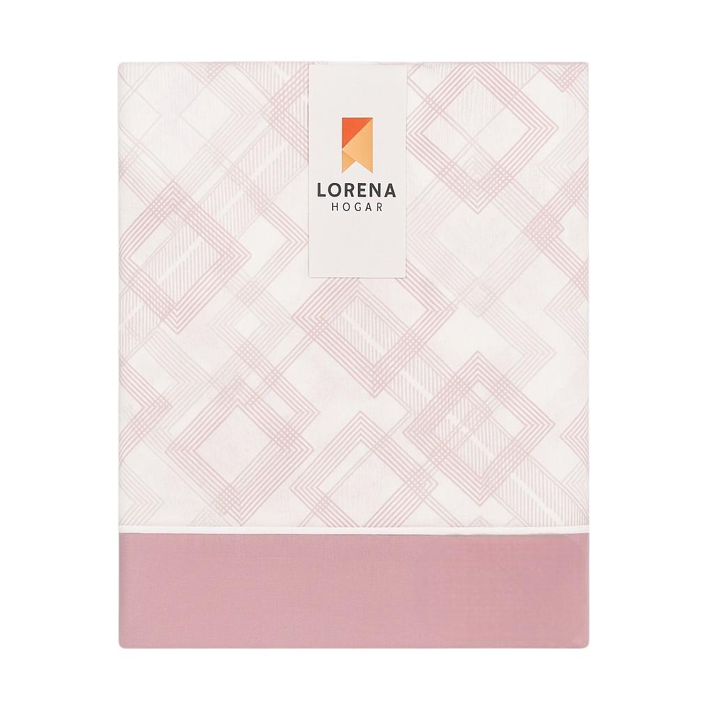 Juego de Sábanas Geométricas Algodón 100%  3 Colores  Funda de Almohada Enteriza 150 cm  Lorena Hogar