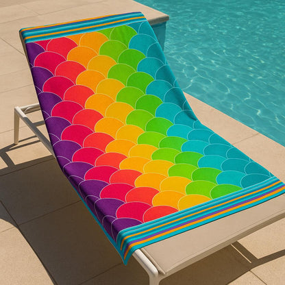 Toalla de piscina XXL 100x180cm | Suave, absorbente y colorida | Lorena Hogar (varios modelos)