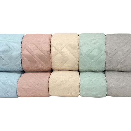 Colcha de Verano ECOBOUTI Trenza Lorena Hogar 240x260 cm  Ligero, Fresco y Elegante