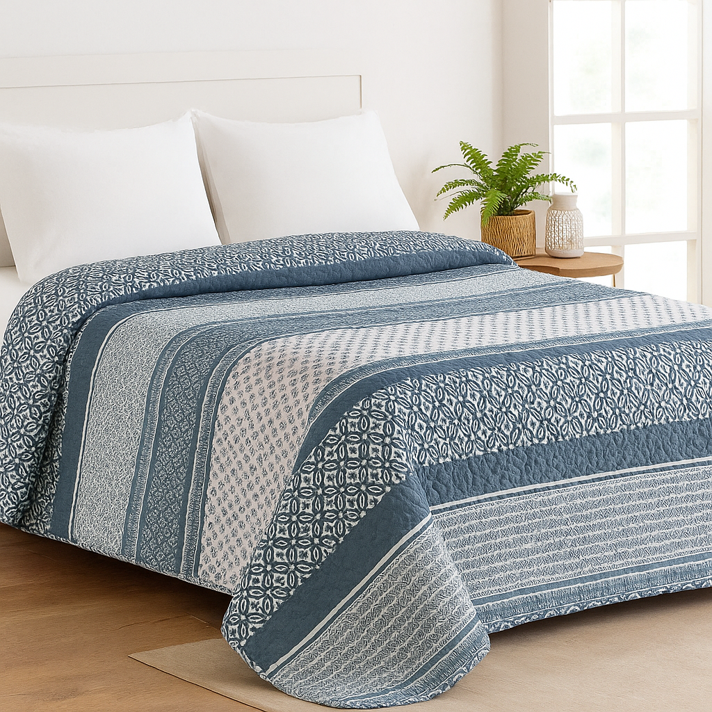 Colcha Bouti Reversible – Diseño Elegante y Acabado de Calidad | Varios modelos disponibles