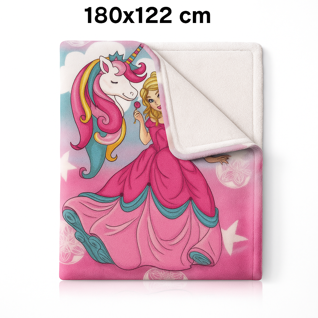 Manta Infantil Suave y Colorida con Personajes Animados  Tamaño 180x122 cm  Ideal para Cama o Sofá