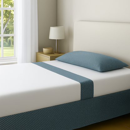 Juego de sábanas fondo blanco con dibujo de topitos / Camas de 180 / Disponible en ROSA, AZUL, VERDE y GRIS