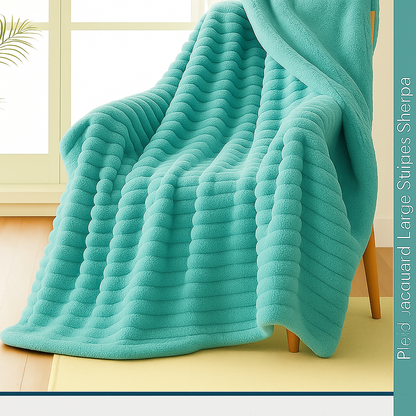 Manta Sherpa Rayas Nube – 125x155 / 160x220 / 220x240 cm – 6 Colores