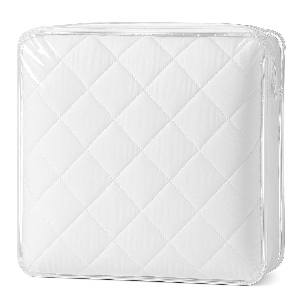 Protector de Colchón Acolchado Plastificado  Impermeable  Disponible en 90 a 200 cm