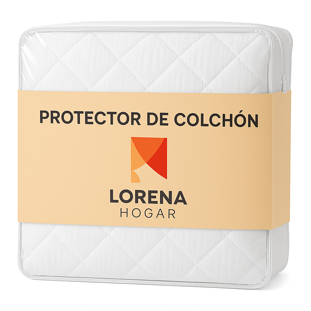 Protector de Colchón Acolchado Plastificado  Impermeable  Disponible en 90 a 200 cm