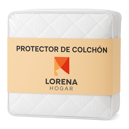 Protector de Colchón Acolchado Plastificado  Impermeable  Disponible en 90 a 200 cm