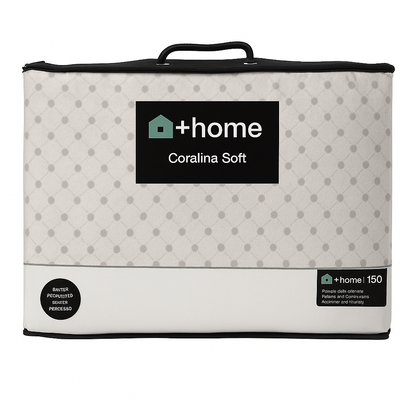 Sábana +Home Coralina Soft Lorena Hogar | Doble Perchado y Bajera Perimetral para Colchones de hasta 30 cm | Medidas 90, 105, 135 y 150
