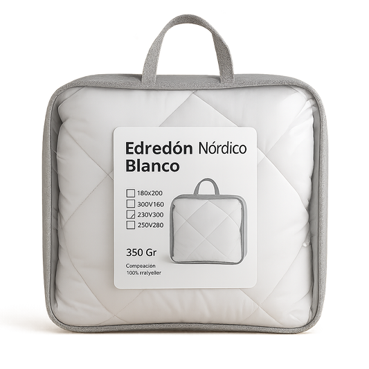 Relleno Nórdico 340g – Ligero, Suave y Cálido | Lorena Hogar