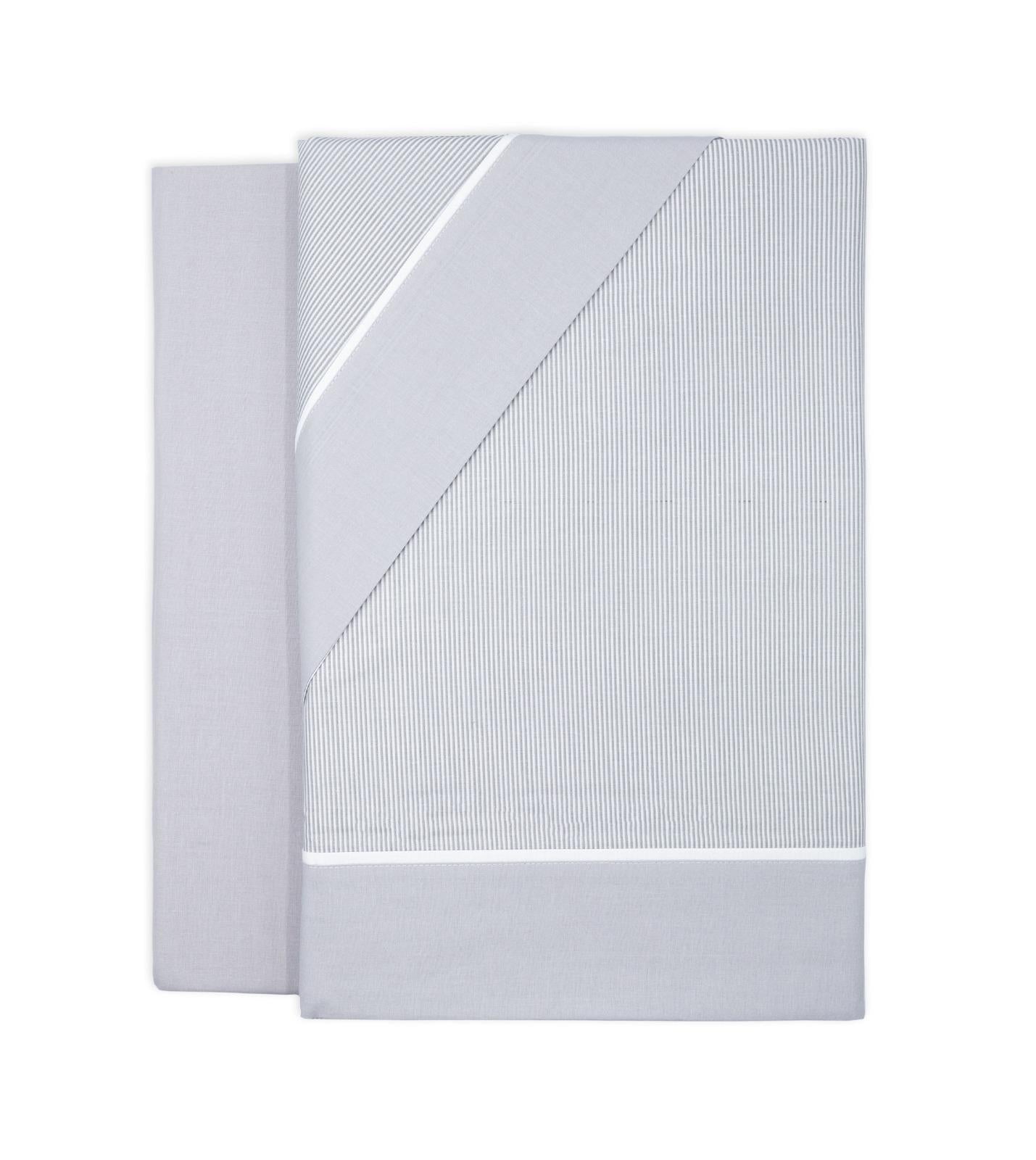 Juego de Sábanas Rayadas  Azul / Gris / Beige / Rosa  Lorena Hogar  De 90 a 180 cm