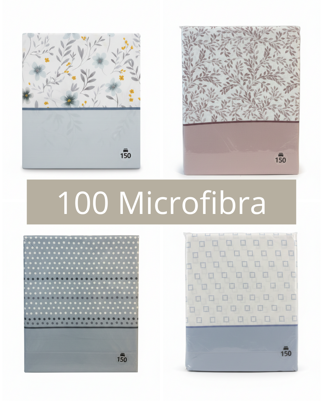 Juego de sabanas de microfibra, ENVIAMOS MODELOS ALEATORIOS | El descanso perfecto a un precio increíble!