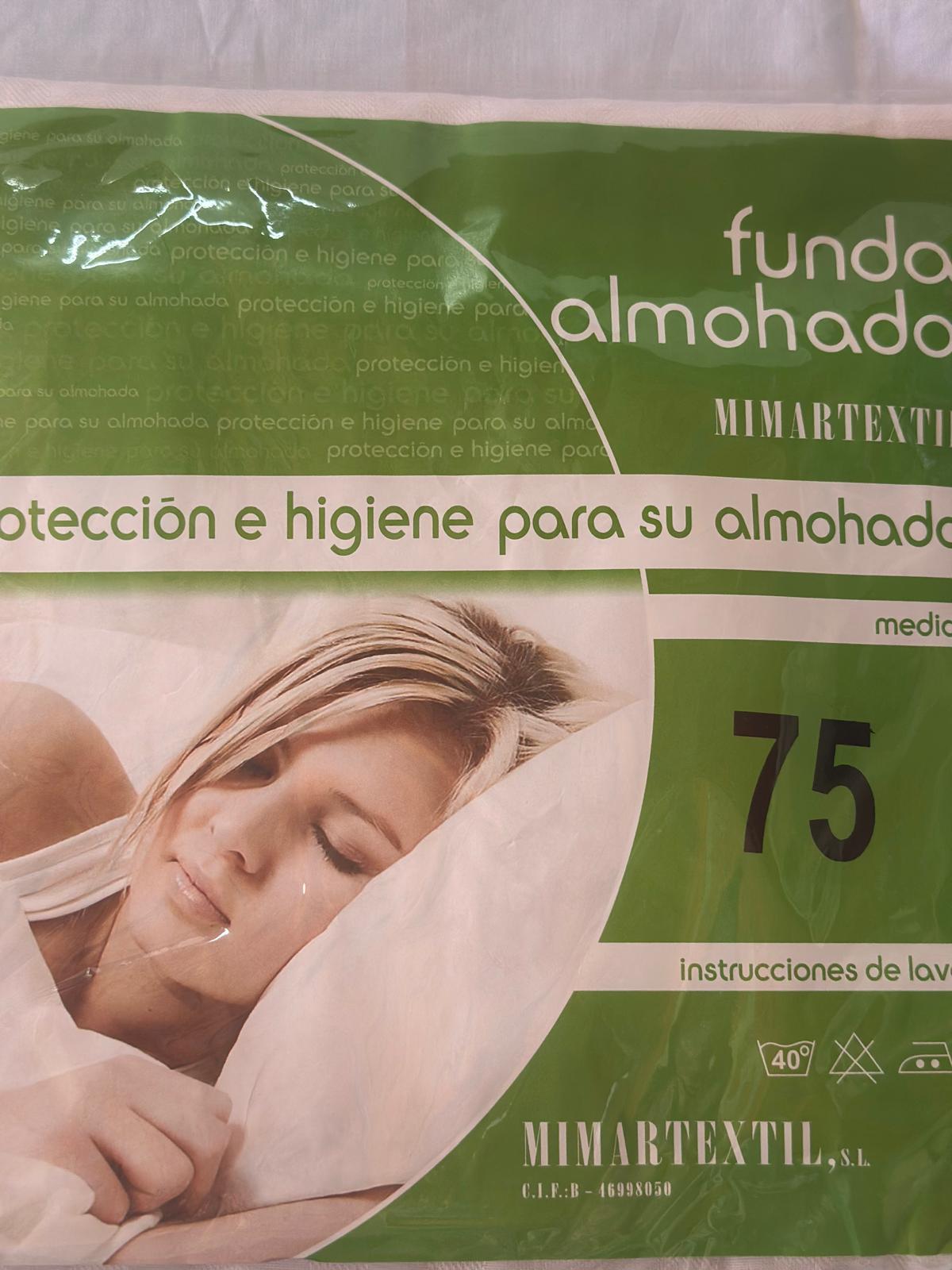 Funda Protectora de Almohada con Cremallera  Disponible en 70, 75, 90, 105, 135 y 150 cm