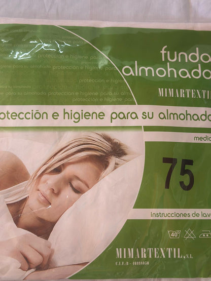 Funda Protectora de Almohada con Cremallera  Disponible en 70, 75, 90, 105, 135 y 150 cm