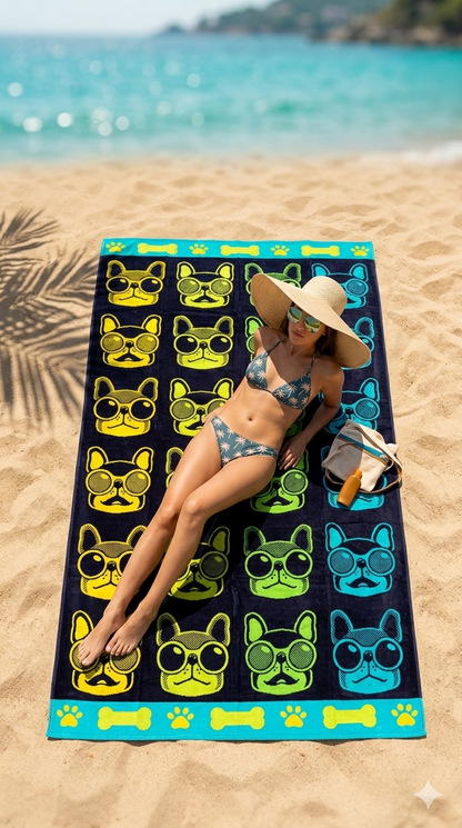 Toalla de piscina XXL 100x180cm | Suave, absorbente y colorida | Lorena Hogar varios modelos)