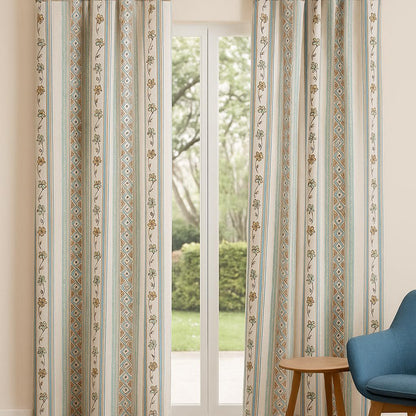 Cortinas con trabillas 140x260cm | Interior y exterior | Algodón & Poliéster