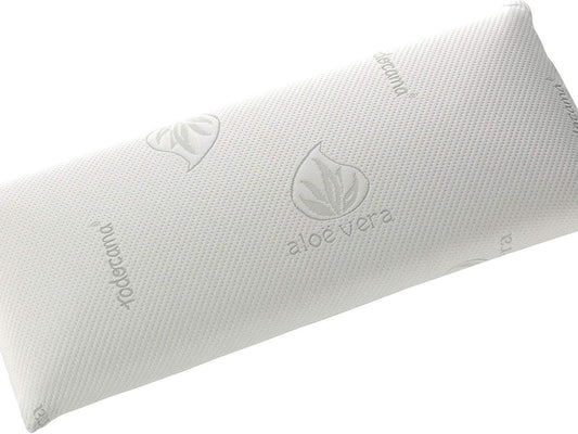 Almohada viscoelástica núcleo Compacto. Doble Funda con Cremallera. Tejido Aloe Vera. Termorregulable adaptabilidad al Cuello.