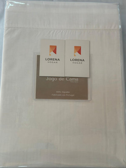 Juego de Sábanas 100% Algodón Percal 200 Hilos  3 Piezas  Lorena Hogar