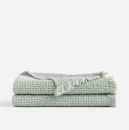 Manta mimosa plaid de cama