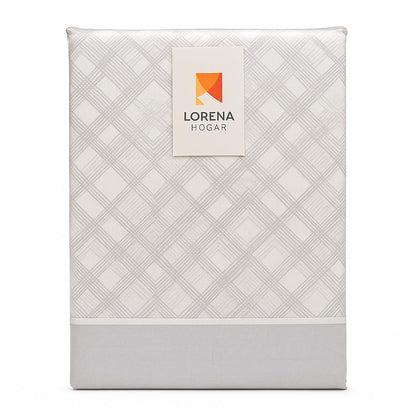 Juego de Sábanas Geométricas Algodón 100%  3 Colores  Funda de Almohada Enteriza 150 cm  Lorena Hogar