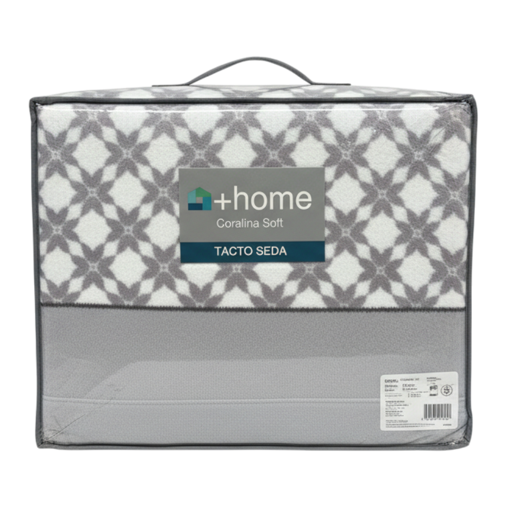 Sábana +Home Coralina Soft Lorena Hogar | Doble Perchado y Bajera Perimetral para Colchones de hasta 30 cm | Medidas 90, 105, 135 y 150