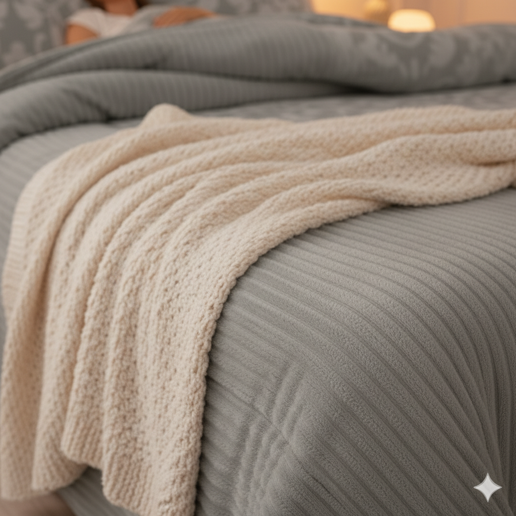 Edredón BOSA Sherpa con Borreguito Sedalina | Cama 180 – 280×270 cm | 750g Súper Suave | Con 2 Fundas de Cojín | Color Gris