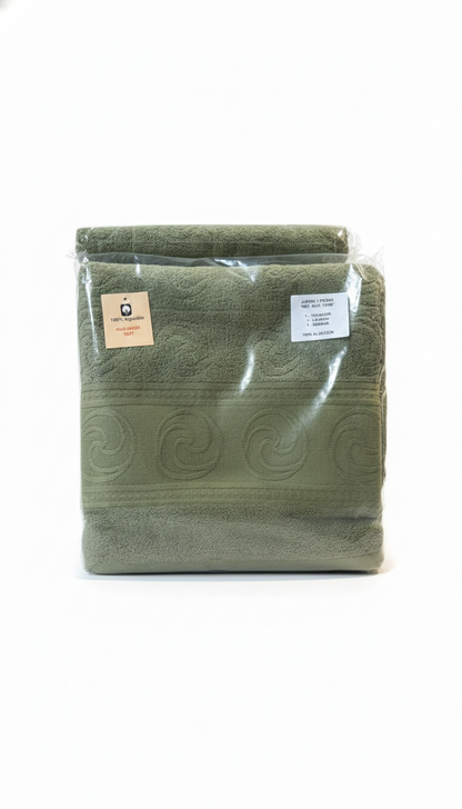 Toallas tocador, lavabo y sabana | 13 colores - Diferentes diseños | Algodón 100% rizo