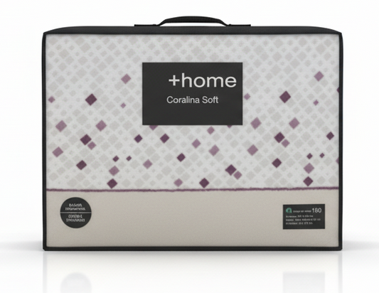 Sábana +Home Coralina Soft Lorena Hogar | Doble Perchado y Bajera Perimetral para Colchones de hasta 30 cm | Medidas 90, 105, 135 y 150