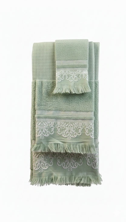 Juego de Toallas 3 Piezas – Algodón 100%