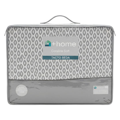 Sábana +Home Coralina Soft Lorena Hogar | Doble Perchado y Bajera Perimetral para Colchones de hasta 30 cm | Medidas 90, 105, 135 y 150