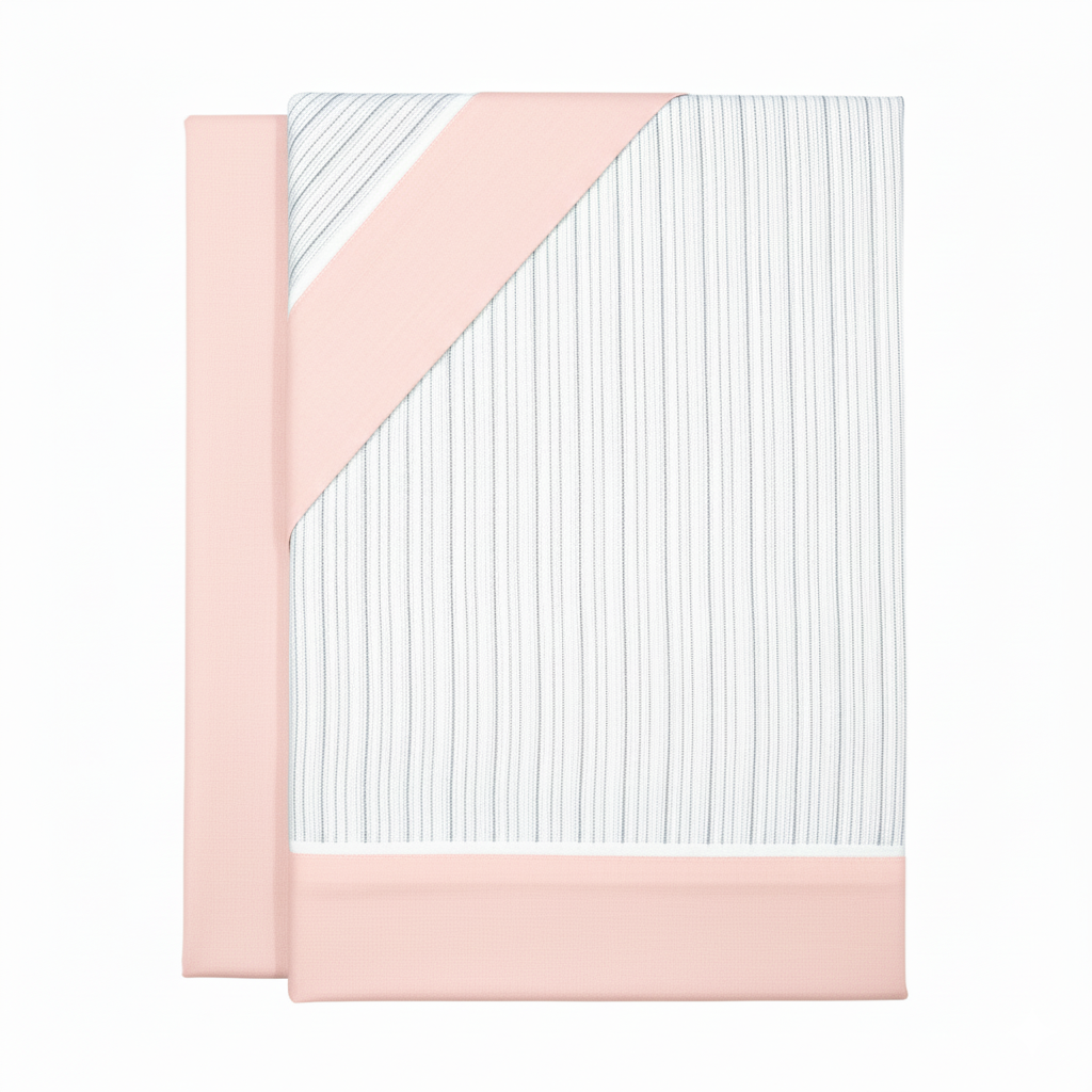 Juego de Sábanas Modelo Serena Verde / Gris / Beige / Rosa  Lorena Hogar  De 90 a 180 cm