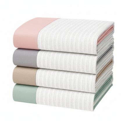 Juego de Sábanas Modelo Serena Verde / Gris / Beige / Rosa  Lorena Hogar  De 90 a 180 cm