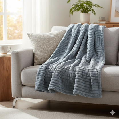 Manta +Home Keops | Sedalina Premium con Interior Borreguito | Ultra Suave y Cálida