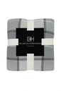 LIQUIDACIÓN Manta Plaid Suave Premium BIG SQUARE / NEW PYRAMID  130x160 y 240x220  Beige & Gris