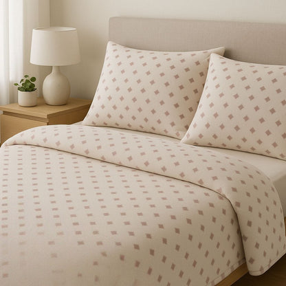 Sábana +Home Coralina Soft Lorena Hogar | Doble Perchado y Bajera Perimetral para Colchones de hasta 30 cm | Medidas 90, 105, 135 y 150