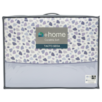 Sábana +Home Coralina Soft Lorena Hogar | Doble Perchado y Bajera Perimetral para Colchones de hasta 30 cm | Medidas 90, 105, 135 y 150