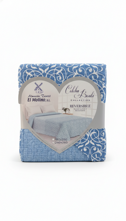Colcha Bouti Reversible – Diseño Elegante y Acabado de Calidad - Varios modelos disponibles