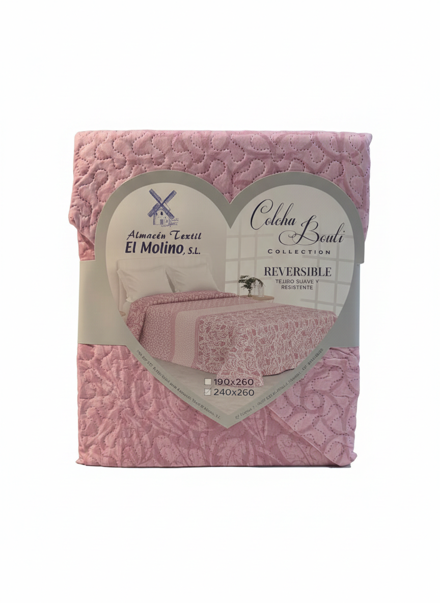 Colcha Bouti Reversible – Diseño Elegante y Acabado de Calidad - Varios modelos disponibles