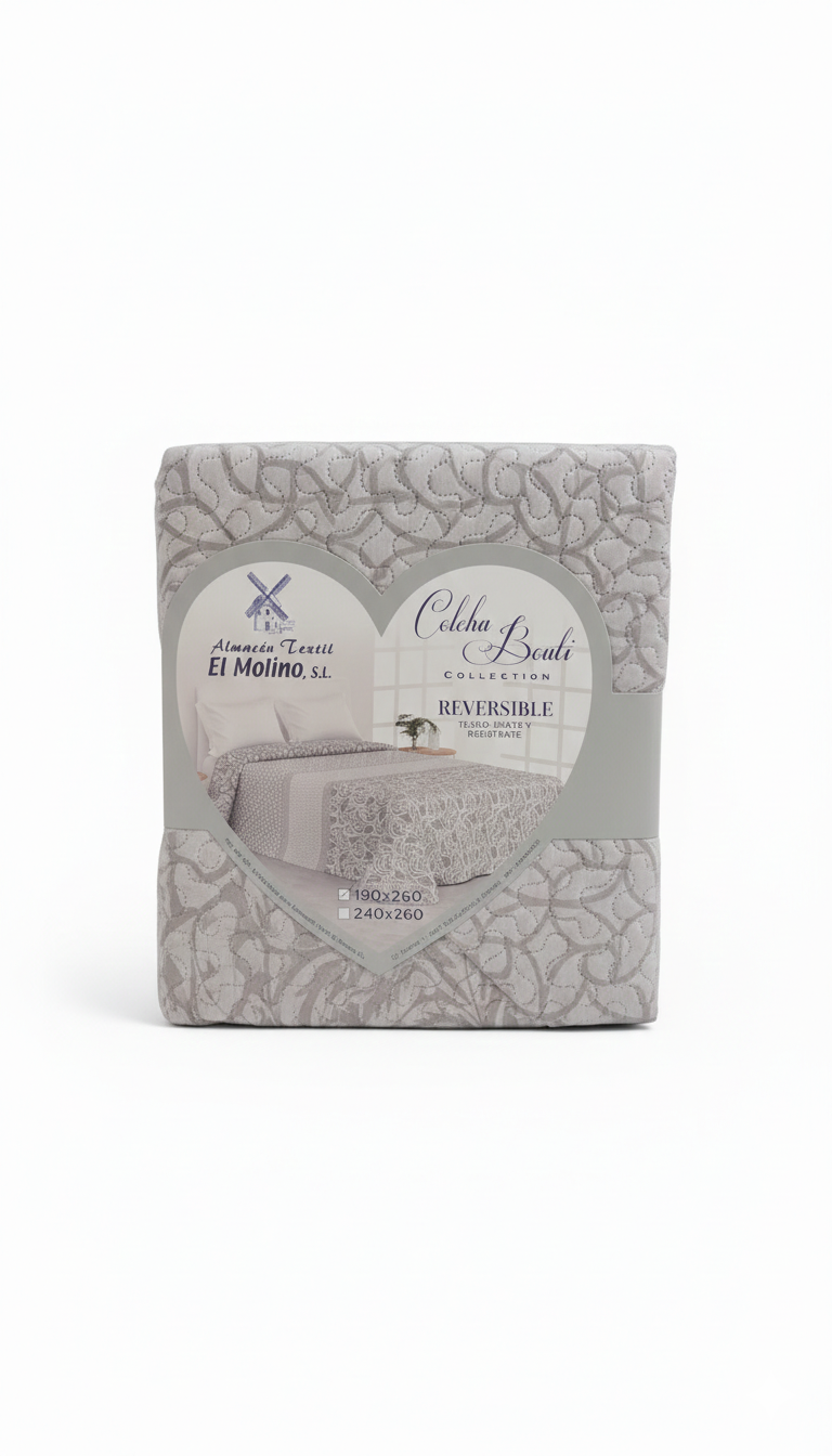 Colcha Bouti Reversible – Diseño Elegante y Acabado de Calidad - Varios modelos disponibles
