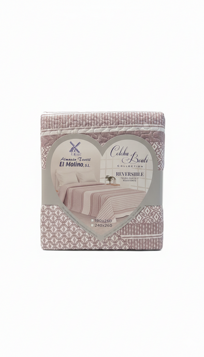 Colcha Bouti Reversible – Diseño Elegante y Acabado de Calidad - Varios modelos disponibles