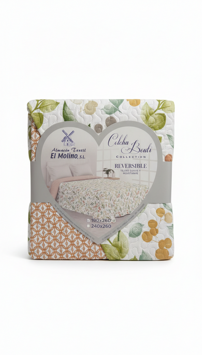Colcha Bouti Reversible – Diseño Elegante y Acabado de Calidad | Varios modelos disponibles