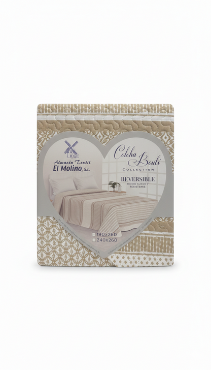 Colcha Bouti Reversible – Diseño Elegante y Acabado de Calidad | Varios modelos disponibles