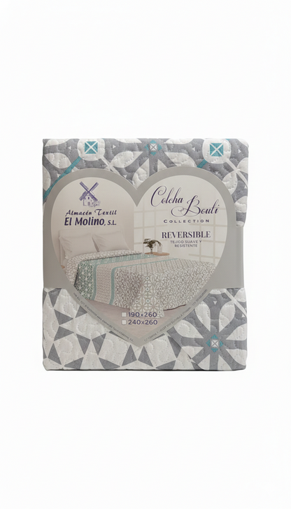 Colcha Bouti Reversible – Diseño Elegante y Acabado de Calidad | Varios modelos disponibles