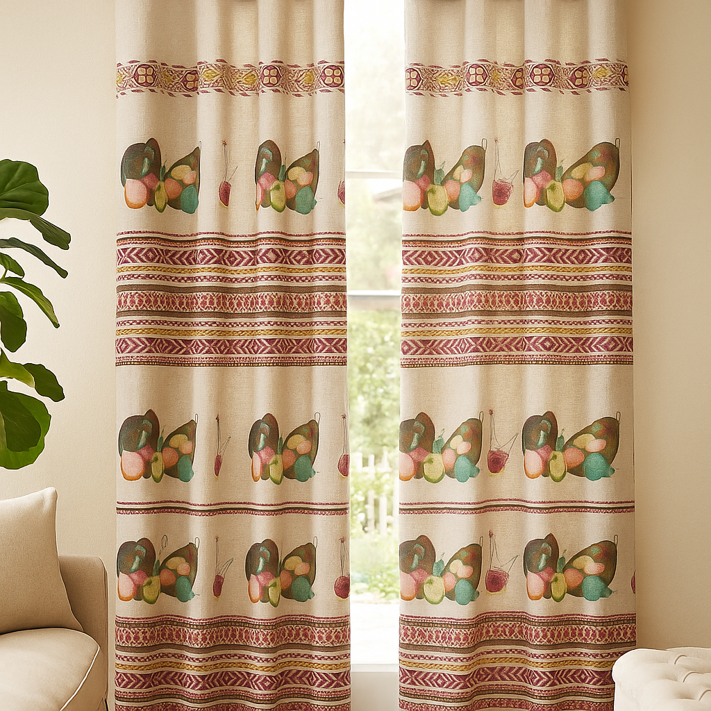 Cortinas con trabillas 140x260cm | Interior y exterior | Algodón & Poliéster